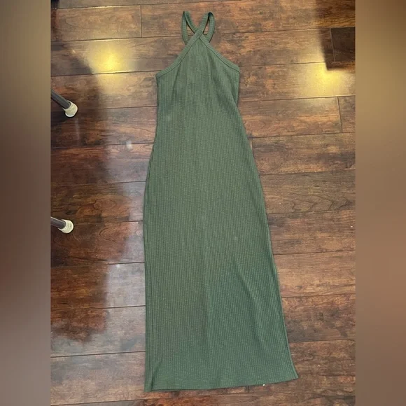 casual tiered maxi dress Evermore 3/4 Sleeve Tiered Maxi Dress 3X 20-24 / Sage